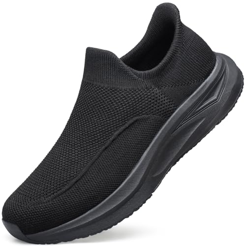Men's Hands-Free Slip On Walking Shoes Non Slip Lightweight Comfortable Tennis Workout Sneakers