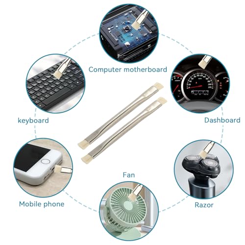 image for Cyrank 2pcs Lab Cleaning Anti Static ESD Brush Set Safe Motherboard Cl