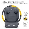 KikkaBoo Seggiolino Auto 15-36 kg i-AID, Gruppo 2/3, i-Size 100-150 cm, da 3,5 a 12 Anni, Poggiatesta Regolabile 13 Posizioni, Grigio