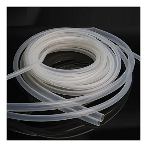 EDFMGH 1pcs Transparent Food Grade Silicone Hoses, 10 12 14 16 19 25mm Flexible Rubber Plumbing Tube Beer Pipe Milk Hose(16 x 21mm)