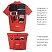 Spotti Men's Cycling Bike Jersey Short Sleeve with 3 Rear Pockets- Moisture Wicking, Breathable, Quick Dry Biking Shirt Red