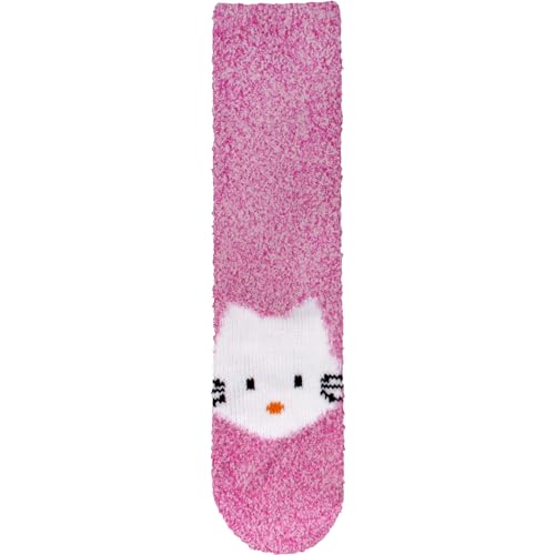 Image of BambooMN Super Soft Warm Cute Women's Animal Non-Slip Fuzzy Fluffy Crew Winter Home Socks