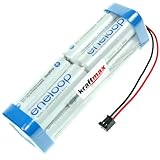 Kraftmax Akkupack mit Sanyo Eneloop Zellen - [ NEUESTE VERSION HR-3UTGB ]