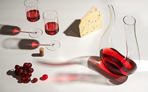Wine Decanter – Hand-Blown Crystal Wine Carafe – Elegant Modern Pouring Vessel For Hosting Parties – Wine Aerator For Better Wine Experience (50 Oz) #TOP2