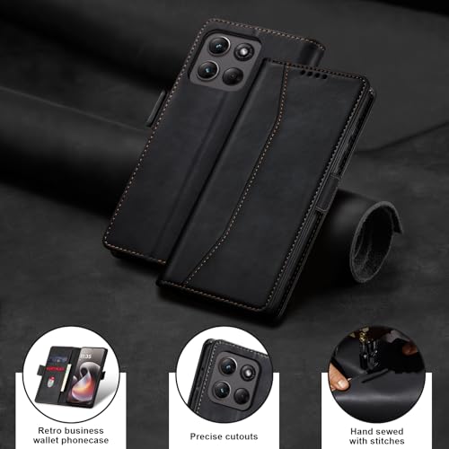Image of Jasonyu Flip Wallet Case for Moto G Stylus 5G (2026),Black