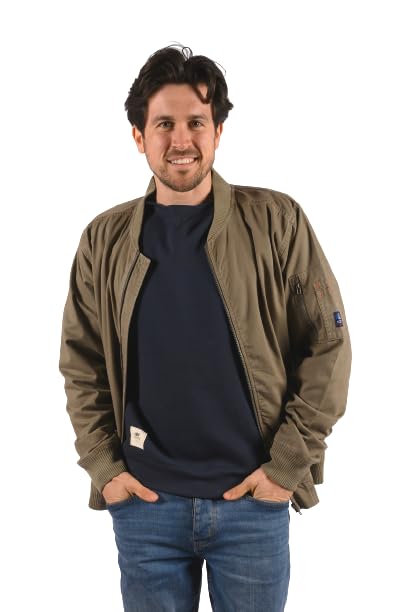 Blouson Story kaki XXL à manches longues pour homme