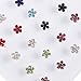JOINPAYA 20Pcs Colorful Flower-Shaped Nose Studs Box Set Soft Rod Piercing Nose Rings Body Jewelry for Women Fashion