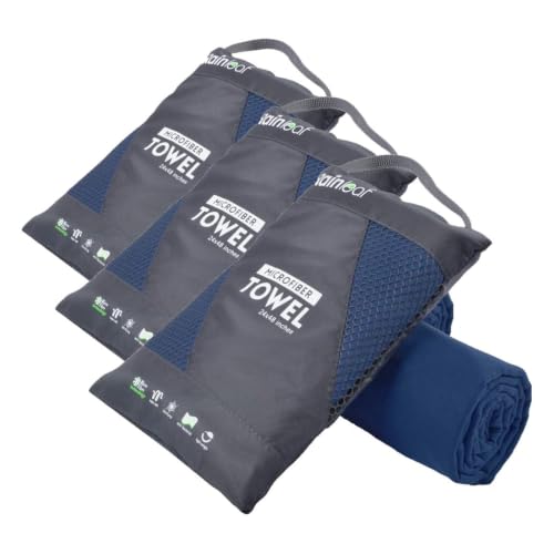 Image of Rainleaf Microfiber Towel Quick Dry Camping & Travel & Gym Towel. Compact | Super Absorbent, Lightweight, Fast Drying. Suitable for Beach, Bath, Backpacking, Hiking, Swim.