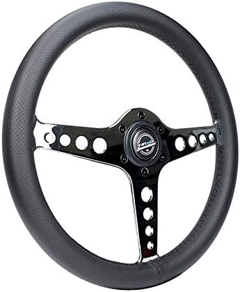 Miniatura 10 de NRG Innovations NRG-ST-034MC-PR Volante ligero para juegos Driftz- Fabricado con cuero perforado, compuestos ligeros y radios NeoChrome con agujeros