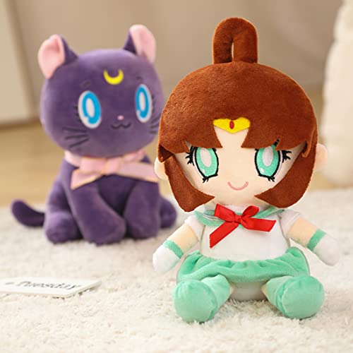Kejodiy Moon Cat Plush Doll Luna Plushie Stuffed Animal Toys Figures Home Decor Birthday Gift 10In (Purple) #TOP2