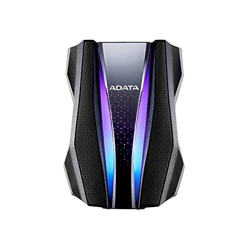 ADATA HD770G AHD770G-2TU32G1-CBK 2TB ハードドライブ - 外部 - ブラック - ゲームコンソールデバイス対応 - USB 3.2 (Gen 1) - 3年保証