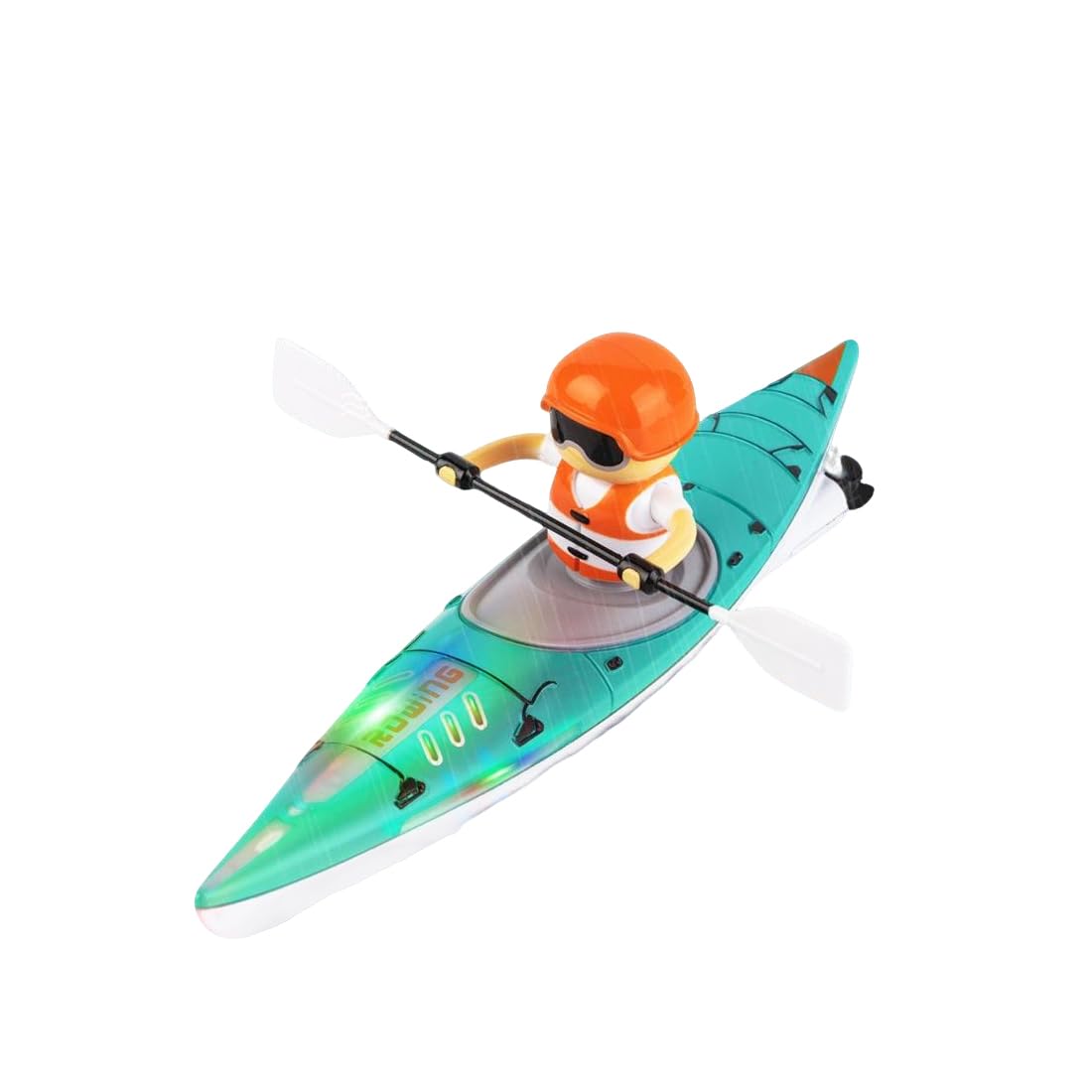 PizazzToy RC Kayak Boat, Unique Anti-Capsize Design Long Battery Life Remote Control Boat for Lake and Pool (RTR)