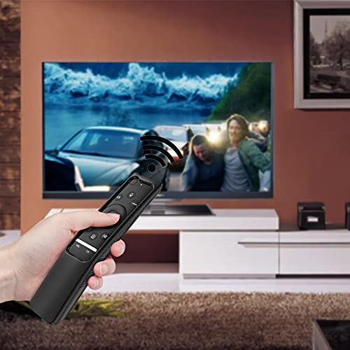 Fintie Protective Case Compatible Samsung Smart Tv Remote Controller Bn59 Series, Casebot Light Weight Kids-Friendly Anti Slip Shock Proof Silicone Cover, Black #TOP5