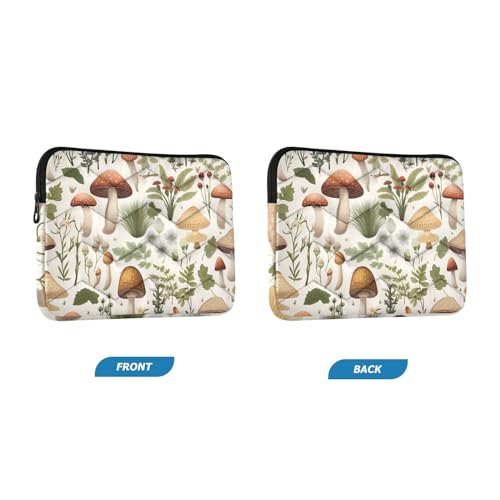Funda para portátil 13-14 pulgadas con estampado de hojas mushrooms miniatura 2
