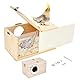 Zyiphor Nistkasten Wellensittich Brutkasten Vogelzuchtbox Holz Zuchtbox Transparentes Design Vogelnest Vogelzucht Vogelhaus für Sittich Exoten Lovebirds Papageien (12x12x19,5cm)