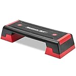 Reebok Fitness Multipurpose Adjustable Aerobic and Strength Training Workout Step Platform for HIIT, Cardio, and General Sessions