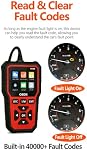 Car OBD2 Scanner for Cadillac XT5 2016-2022, V539 Car Fault Code Reader with Reset, OBDII Diagnostic Scan Tool Code Reader Accessories