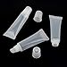 Belerry 36 pack 10ml/0.34 oz Lip Gloss Tube, Empty Refillable Lip Balm Bottle,Clear Lip Balm Container with Rubber Stopper for Women/Girls, White