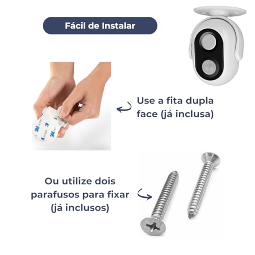 Sensor Detector De Presença e Movimento Campainha Com Anunciador Sonoro Sensor Infravermelho Premium