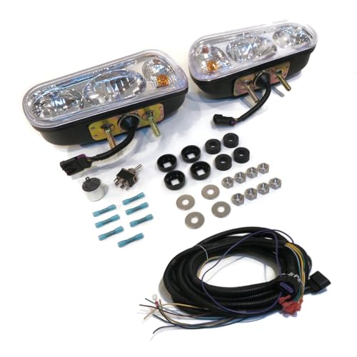Universal HALOGEN HEADLAMP LIGHT KIT for Boss Curtis Western Blizzard Snowdogg by The ROP Shop