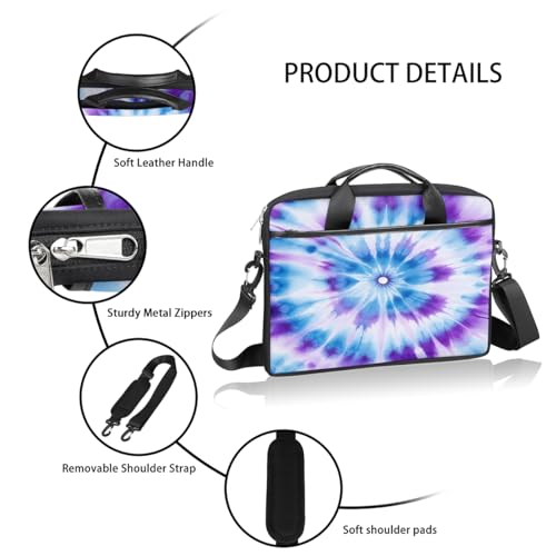 Bolsa para portátil con patrón Tie Dye 15 pulgadas miniatura 4