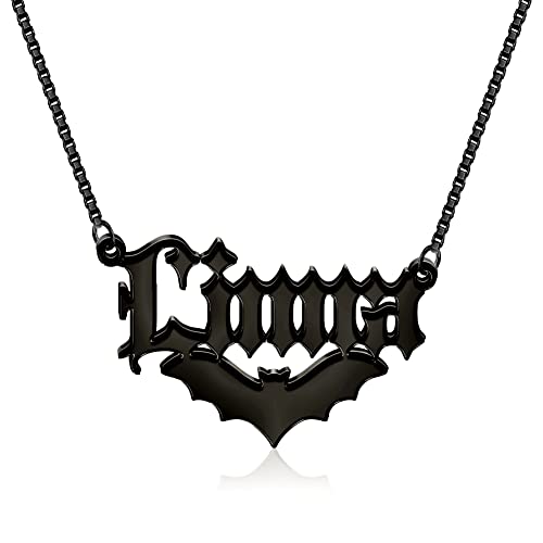 EVER2000 Halloween Name Necklace Personalized For Women, Custom N...