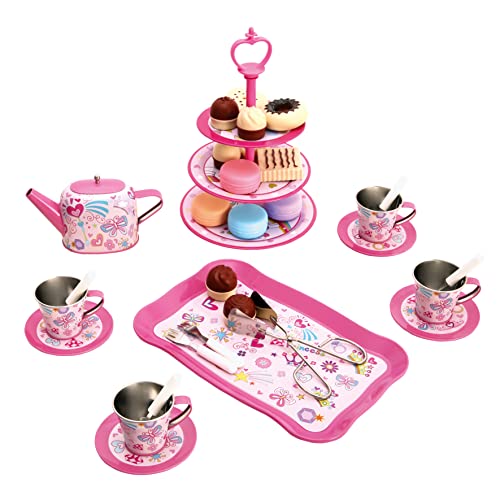 Service à thé pour tout-petits Bino 35 pièces avec dînette et tasses de jeu