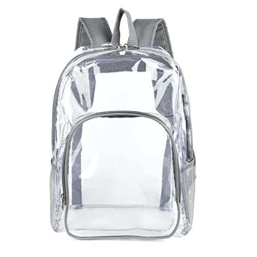 JOMPARO Heavy Duty Transparent Clear Backpack See