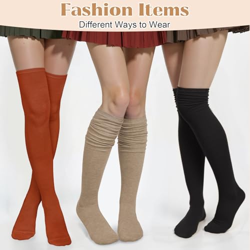 Image of Chalier Womens Thigh High Socks, Thigh Socks Stockings for Women