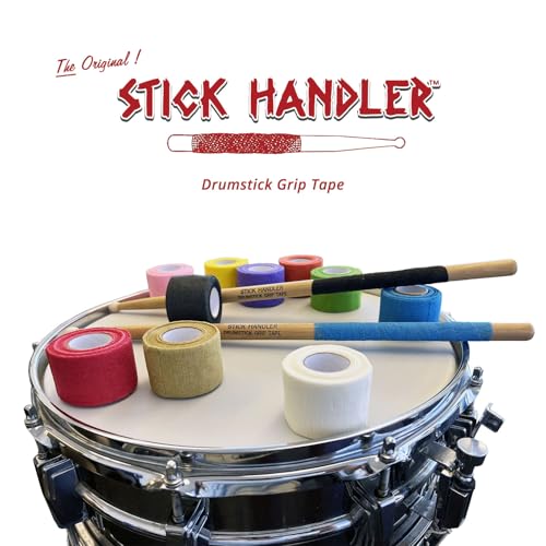Cinta Adhesiva Profesional para Baquetas STICK HANDLER (Color Beige, Paquete de 4) miniatura 6