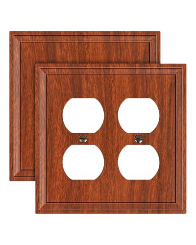 Couvercles de prise en fibre de bambou pour harmoniser votre salon, plaques murales grain de bois