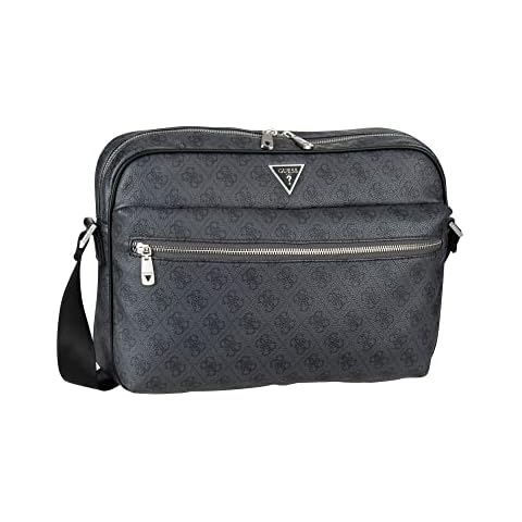 Guess Vezzola - Bolso bandolera para portátil (34 cm), Negro, Talla única Cover