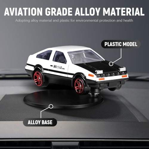 Image of STHIRA Mini Car Model Drifting AE86 Car Model with Self Adhesive Base,2.95inches Alloy AE86 Initial D Dashboard Decor Charm Desk Decor Room