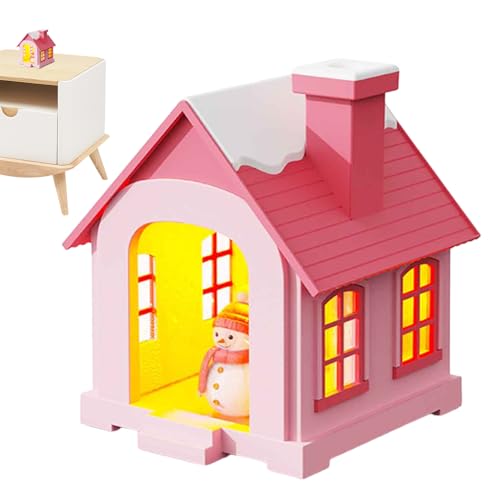 Humidificateur d'air, humidificateurs pour chambre coucher de lumière nuit en forme maison brume fraîche Petit veilleuse voiture, salle d'étude