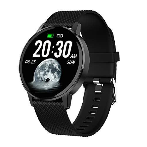 ITAL Smartwatch G3 / Reloj Inteligente con Pantalla Táctil a Color de 1,3" / Gadget Deportivo de Muñeca Cuenta Pasos, Calorías, Distancia, Sueño, Pulsómetro (Negro)