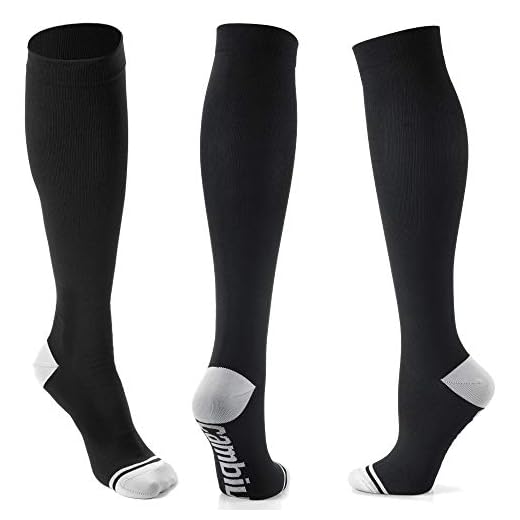 CAMBIVO 3 Pares Medias de Compresion Mujer y Hombre, Calcetines Compresivos Enfermera, Calcetines de Compresion para Running, Deporte, Ciclismo, Futbol, Volar