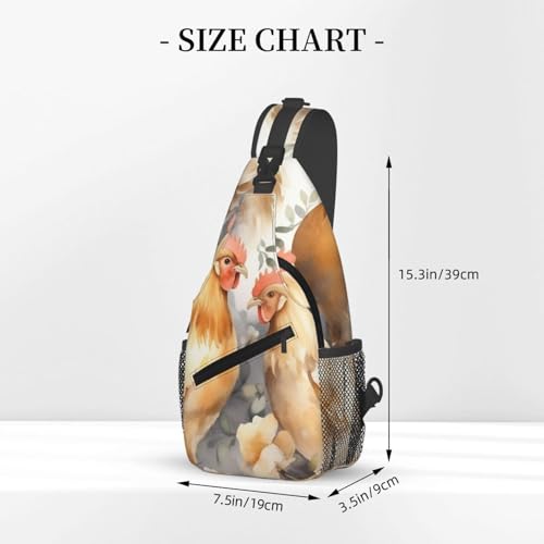 Bolso Cross Chest Bag Negro estilo Sling para Hombre y Mujer miniatura 3