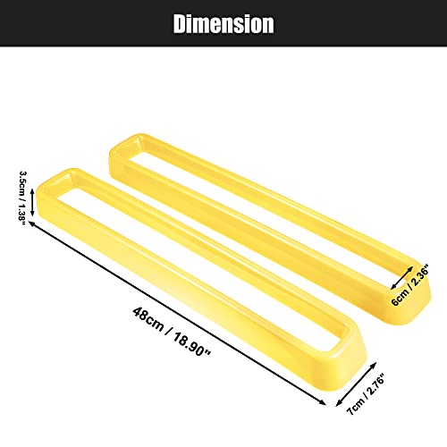 Image of X AUTOHAUX Front Grill Mesh Grille Inserts Trim for Dodge Challenger 2015-2022 Exterior Grill Decoration Inserts Guards Sticker Accessories Yellow
