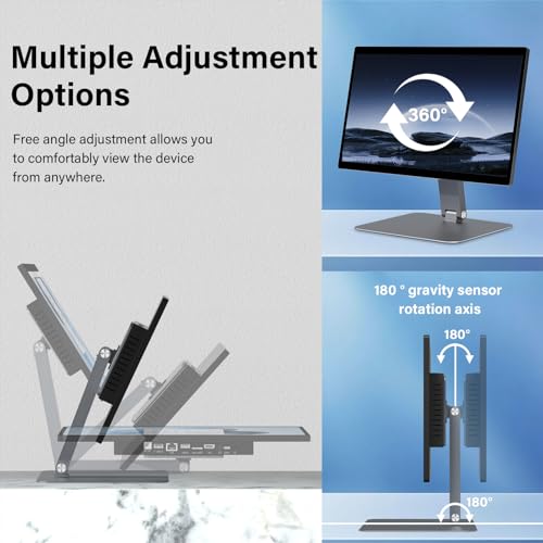 Image of 15.6 inch All-in-One Desktop Computers, FHD 180Adjustable Touchscreen Win 11 Pro Industrial Tablet PC N5095 8GB RAM /128GB ROM, HDMI 2.0 WiFi 5 Bluetooth 5.0 for Office /Automation /Kiosk /Bar /Warehouse