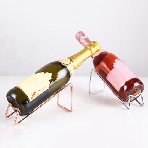 Soporte para botellas de vino de hierro forjado miniatura 4