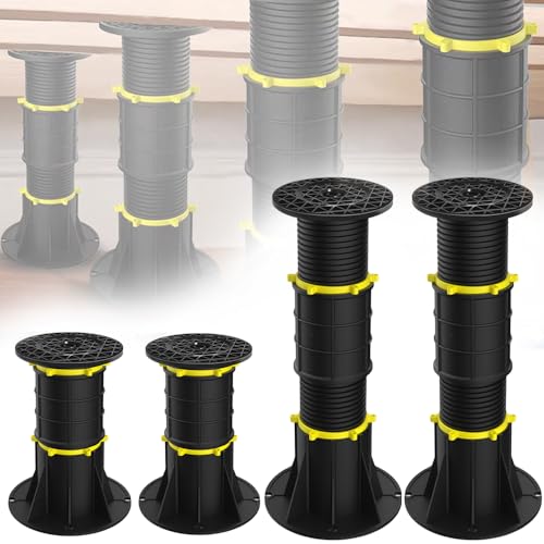 LEVGAL 4-Piece Adjustable Bed Support Legs - Center Support Slats, Heavy Duty for Bed Frames & Cabinets (8.6-13.3IN)
