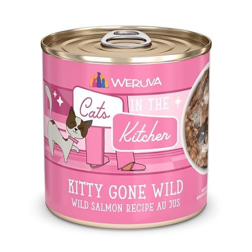 Image of Weruva Cats in The Kitchen, Kitty Gone Wild Wet Cat Food, 10oz Can (Pack of 12)