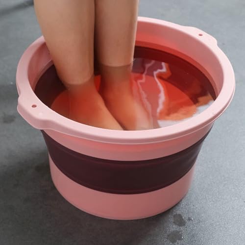 Tina Plegable para Baño de Pies con Masaje Rosa miniatura 5