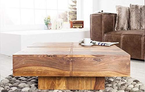 Image of Wooden Center Table for Living Room | Coffee Table for Home Wooden Coffee Table for Living Room and Office | Tea Table | Sofa Set Center Table Natural