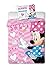 Set di Biancheria da letto per bambini, 2 pezzi, copriletto e federa, 100 x 135 cm, 40 x 60 cm, motivo: Disney 898 Minnie