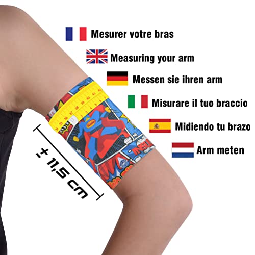 Dia-Band Kids, Armband for CGM Freestyle Libre, Medtronic, Dexcom or Omnipod - Comfortable and Reusable Diabetic Armband for Glucose Sensor. (Junior.S (18-20cm)) - Image 3