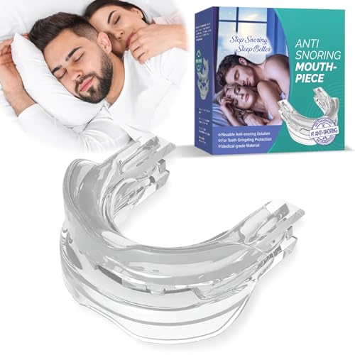 Anti Snoring Devices, Anti Snore Mouth Guard, Adjustable Snoring Aids for Men Women, Safety & Convenience Anti-Snore Mouthpiece, Portable Snores Stopper Device, BPA-Free, Suitable for Family Friend