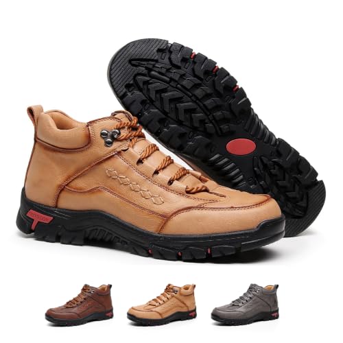 Bottes de conduite en cuir faites main pour homme confort orthopédique