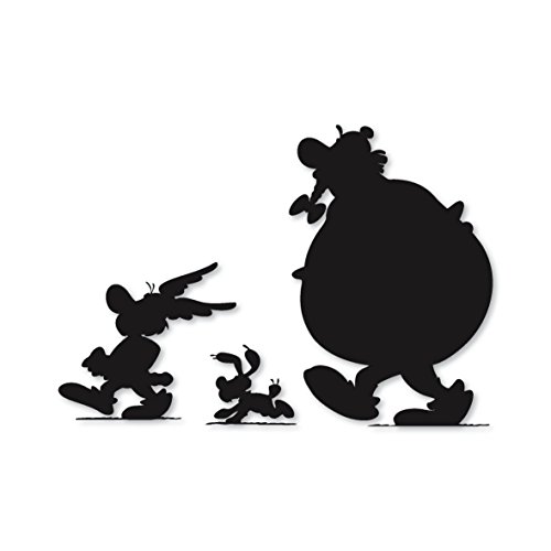 Astérix y obélix Disney kruzroyal macbook wallkraft - etiquetas para macbook - vinilo negro Cover