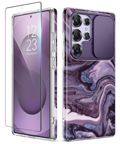 GVIEWIN Samsung Galaxy S25 Ultra Case with Slide Camera Cover